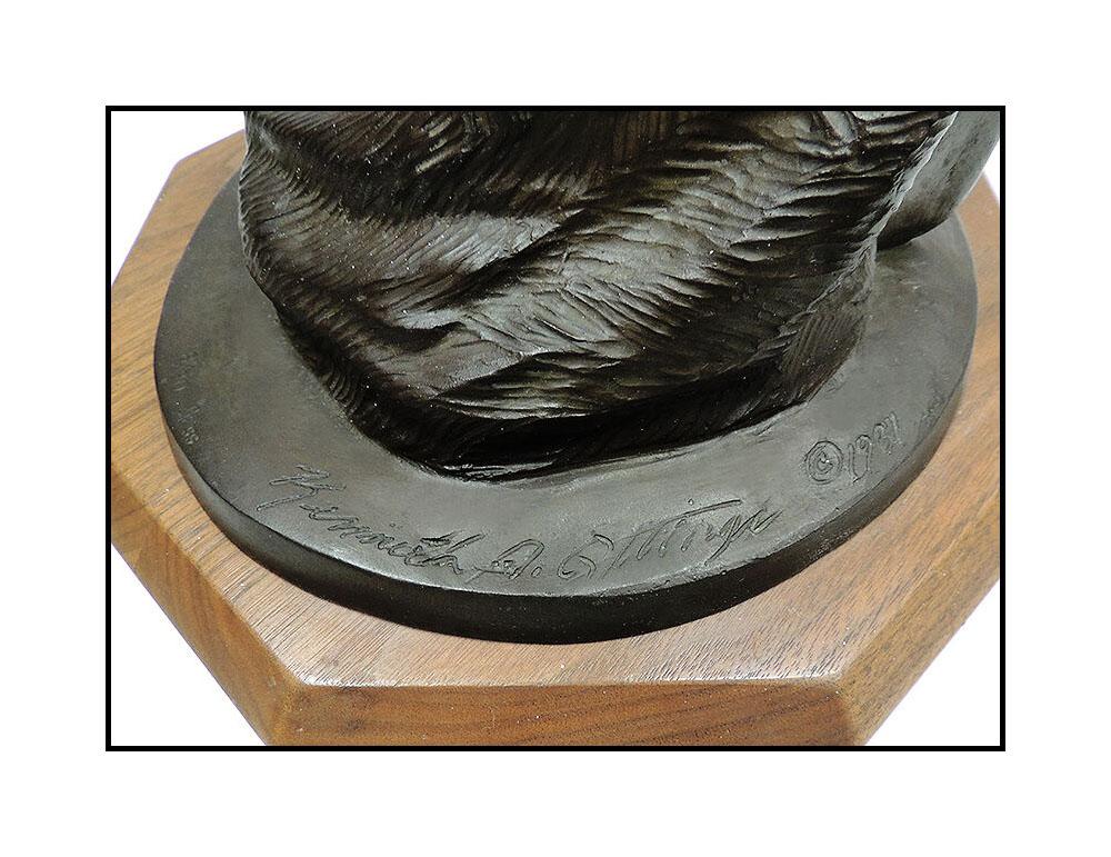 Ken Ottinger Border Captive Bronze Sculpture Signed Native American Female Art For Sale 3