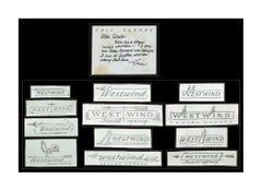 ERIC SLOANE 12 Original DRAWINGS Signed Art Advertisement DRAWING Book oil