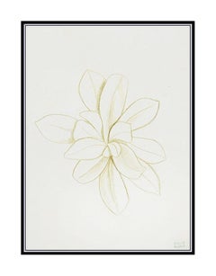 Joseph Stella Original Color Ink Drawing Flower Authentic Modern Still Life Art