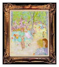 Peinture à l'huile originale sur toile de Jocelyne Seguin, signée Landscape Portrait Art