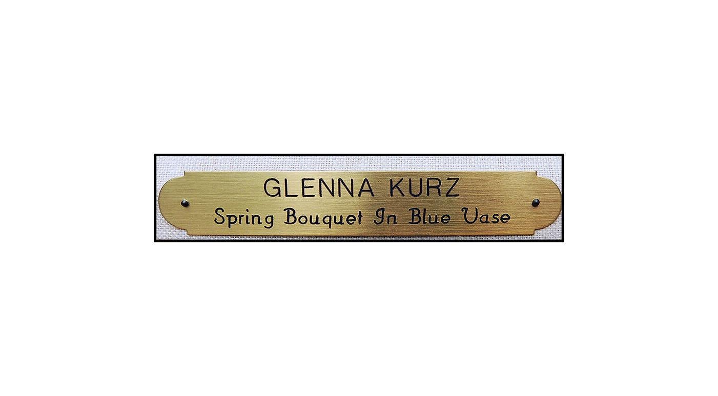 Glenna Kurz Original Oil PAINTING On Board Signed Still Life Flowers Artwork SBO For Sale 2