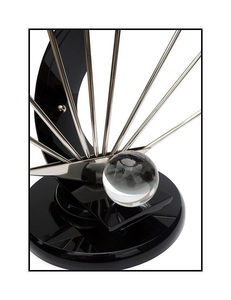 Shlomi HAZIZA Original HAND SIGNED Acrylic Metal Abstract Signed Sculpture Art For Sale 1