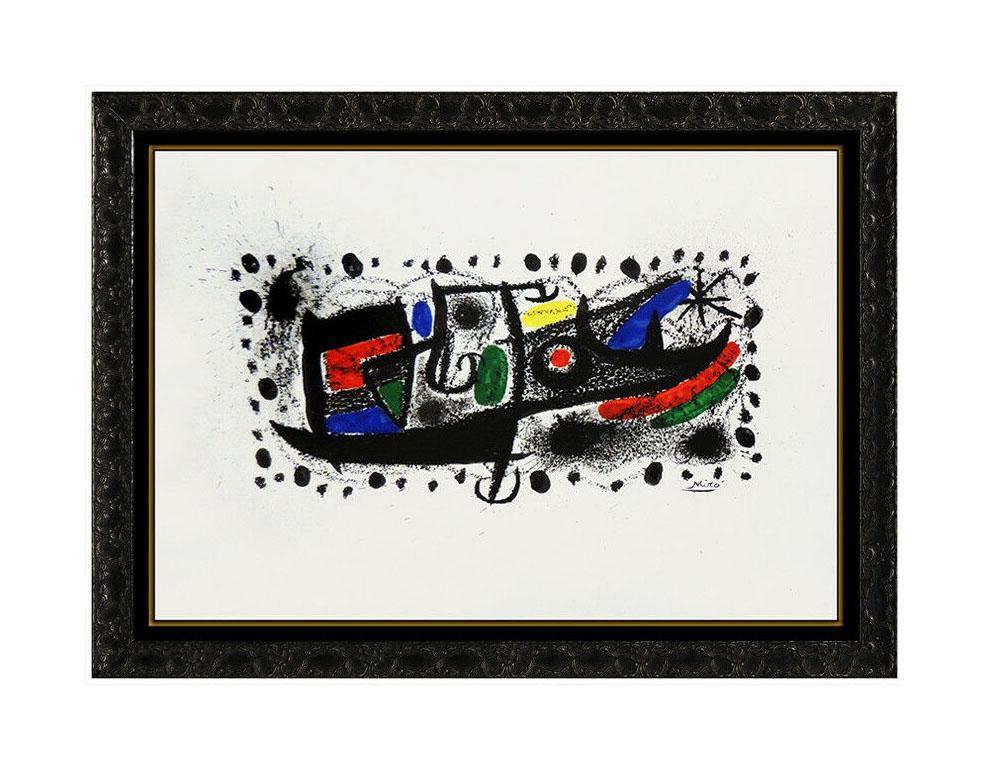Joan Miro Authentic & Large Color Lithograph 