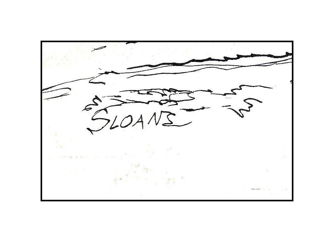 Eric Sloane Original Ink Drawing On Board Hand Signed Landscape Illustration Art 2
