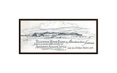 Eric Sloane Original Ink Drawing On Board Hand Signed Landscape Illustration Art