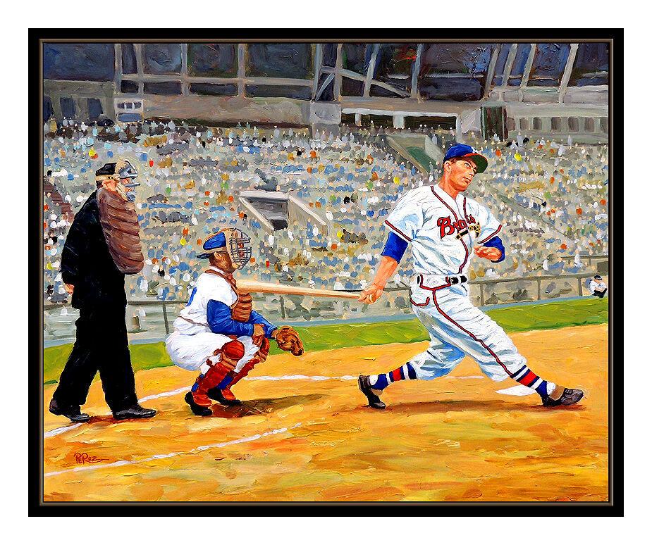 baseball acrylic painting