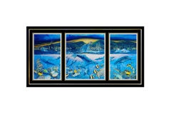 Christian Lassen Authentic Lithograph Large Seascape Signed Ocean Lahaina Art