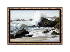 James Fetherolf Original OIL PAINTING On Canvas Signed Large Seascape Artwork