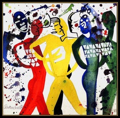 Andrea Smith Original Painting Acrylic on Rag Board Signed Oil Portrait Artwork