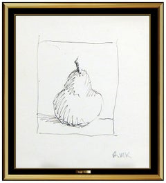 Robert Kulicke Original Ink Drawing Signed Modern Still Life Authentic Artwork