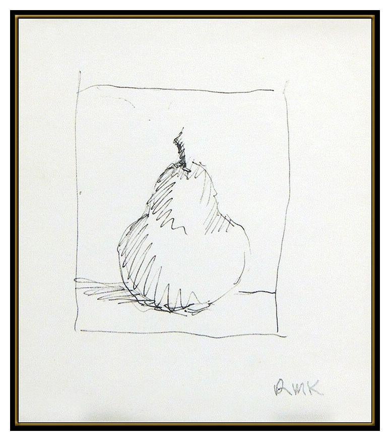 Robert Kulicke Original Ink Drawing Signed Modern Still Life Authentic Artwork For Sale 1