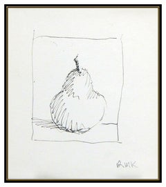 Robert Kulicke Original Ink Drawing Signed Modern Still Life Authentic Artwork