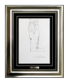 Jean Jansem Original Nude Drawing Authentic Modern Artwork Female Male Portrait
