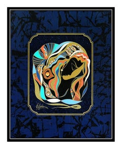 Martiros Manoukian Acrylic Painting On Board Original Female Portrait Artwork