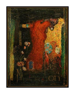 Roy Fairchild Woodward Learning To Fly Color Serigraph Signed Abstract Art LARGE