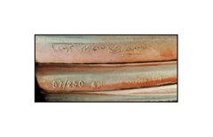 Ting Shao Kuang Bronze Sculpture Signed Spring Rain Female Chinese Statue Art