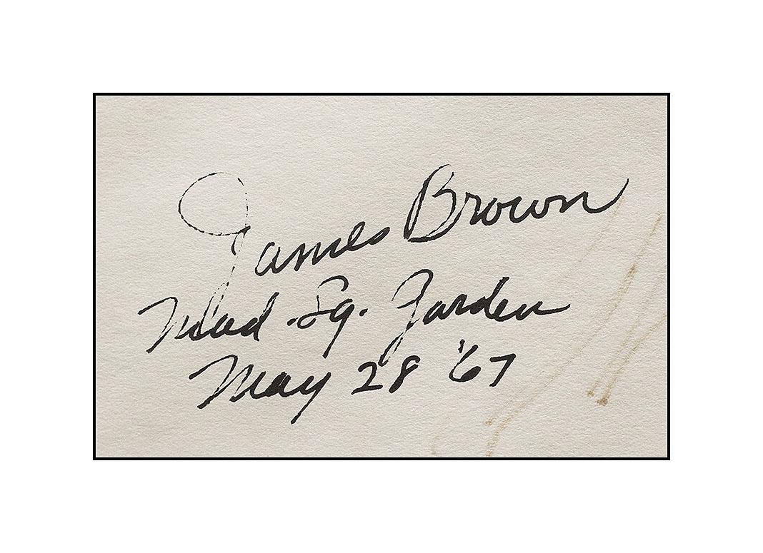 LeRoy Neiman Original Drawing Color Ink Signed Artwork James Brown Painting SBO For Sale 1