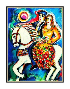 Zamy Steynovitz Authentic Color Serigraph Signed Horse Portrait Artwork Rare SBO