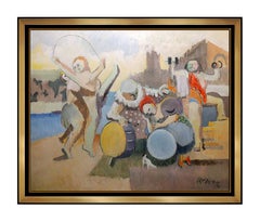 Robert Casper Original Acrylic Painting On Canvas Signed Modern Portrait Artwork