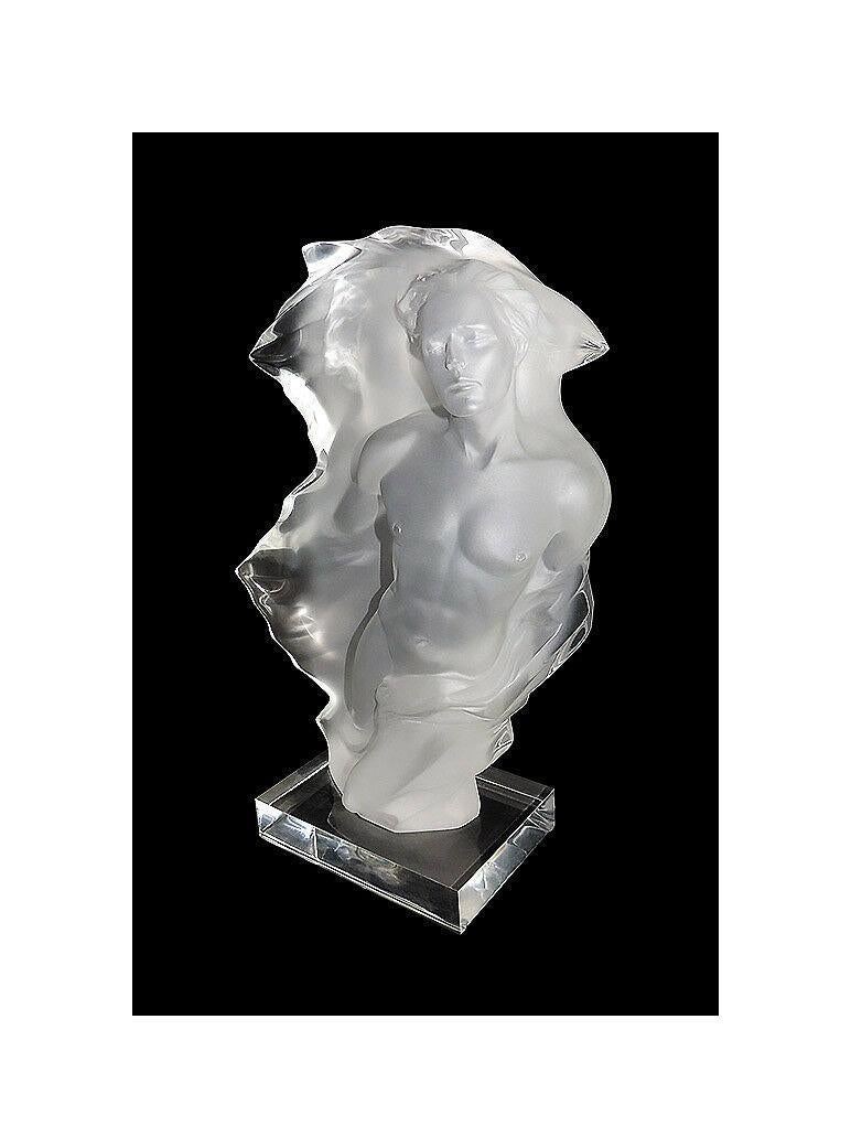 Frederick Hart Acrylic Sculpture DUET PAIR Nude Figurative Lucite Signed Artwork For Sale 1