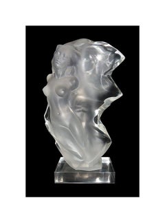 Frederick Hart Acrylic Sculpture DUET PAIR Nude Figurative Lucite Signed Artwork