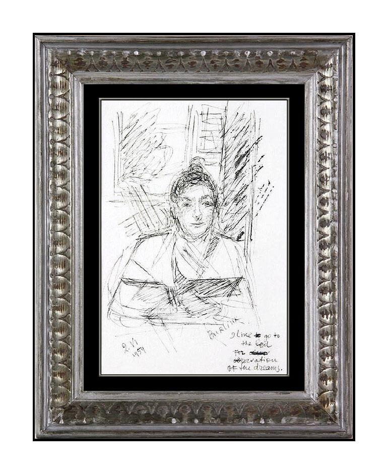 David Burliunk Authentic & Original Ink Drawing, Professionally Custom Framed in its vintage moulding and listed with the Submit Best Offer option

Accepting Offers Now: The item up for sale is a spectacular and bold Ink Drawing by Burliuk, that