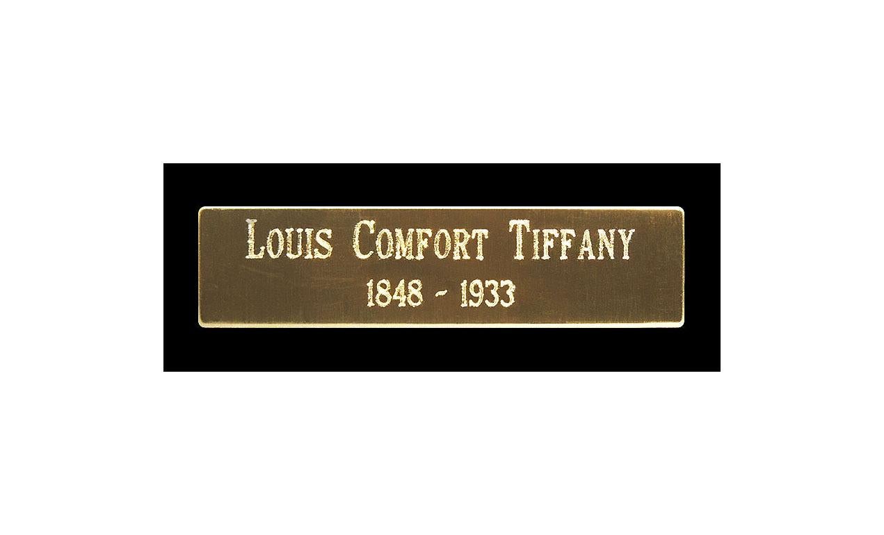 Drawing original Louis Comfort Tiffany - Art en verre doré signé à la main LCT Favrile en vente 6
