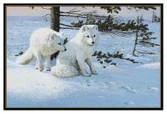 Persis Weirs Large Original Oil Painting on Board Animal Wildlife Signed Artwork