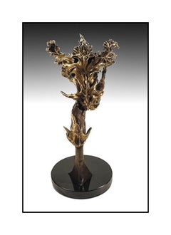 Alan Hamwi Large Original Bronze Sculpture Hand Signed Figurative Abstract Art