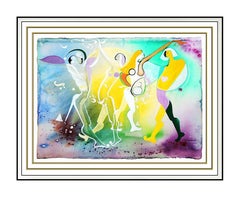 Andrea Smith Original Acrylic PAINTING Hand Signed Cubism Female Nude Artwork