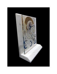 Andrea Smith ORIGINAL Acrylic Painting SCULPTURE Hand Signed Marble Glass Art
