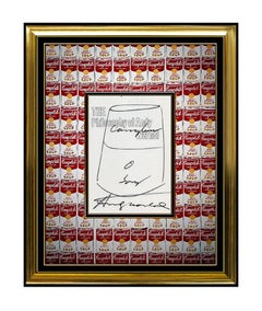 ANDY WARHOL Original Signed CAMPBELLS SOUP Ink DRAWING Pop ART painting TOMATO