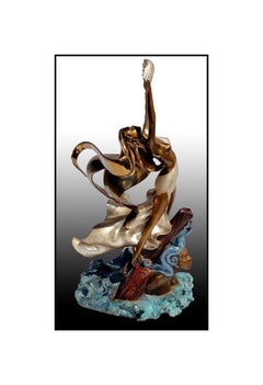 Angelo Basso Original Bronze Sculpture Nude Figurative Signed Artwork Polena SBO