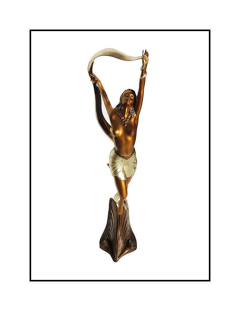 Angelo Basso Original Nude Female Figurative Bronze Sculpture Odine Signed Art For Sale 1