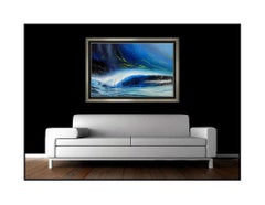Ashton Howard Original Oil Painting on Canvas Signed Large Hawaii Wave Artwork