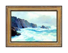 Bennett Bradbury Large Original Oil Painting on Canvas Signed Seascape Ocean Art