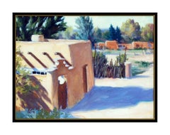 Bruce Cody Original Western Landscape Oil Painting On Board Signed Framed Art