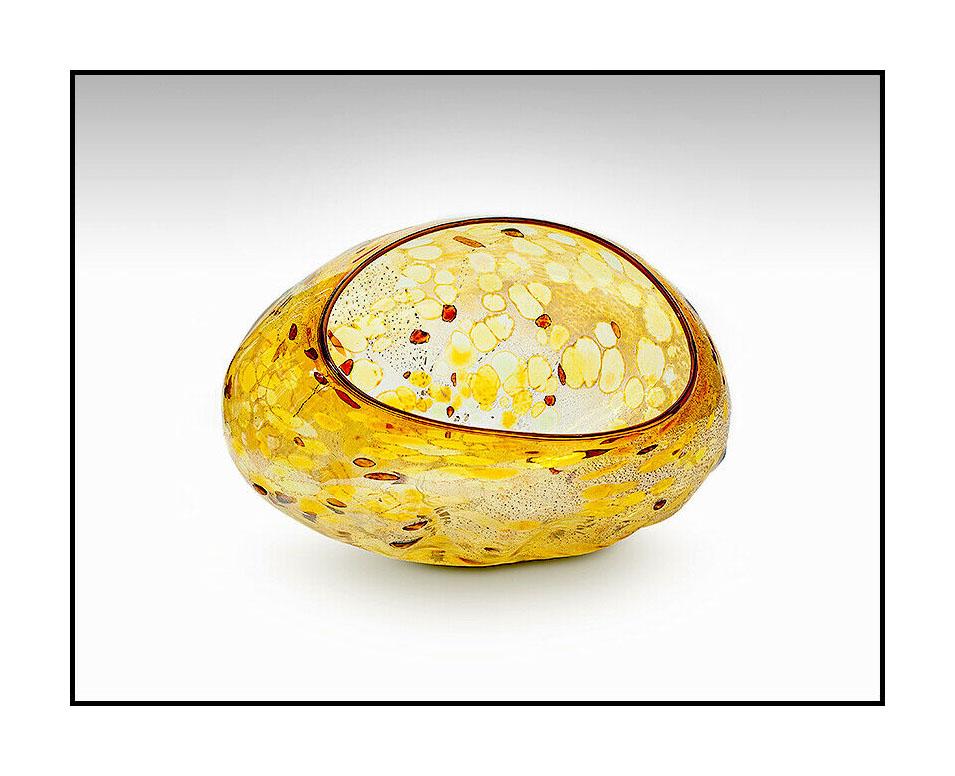 Dale Chihuly Original 3 Piece Seaform Basket Set Hand Blown Glass Authentic Art For Sale 1