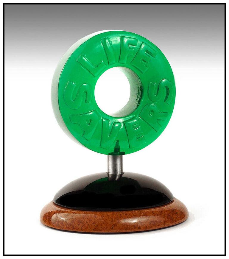 Dan Meyer Authentic & Original Wood, Cast Resin and Acrylic Sculpture, listed with the Submit Best Offer option  

Accepting Offers Now: The item up for sale is a spectacular, full round, Life Saver candy sculpture by Meyer, that retails for