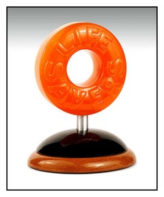 Daniel Meyer Original Wood Acrylic Candy Sculpture Signed Life Savers Dan Art