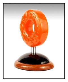 Daniel Meyer Original Wood Acrylic Candy Sculpture Signed Life Savers Dan Art