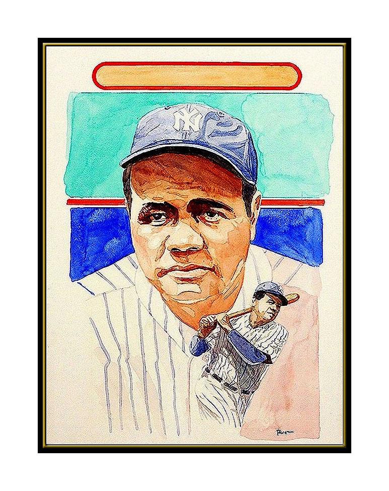 babe ruth signed card