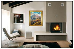 Eric Tobin Large Original Painting Oil On Canvas Signed Vermont Landscape Art