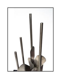 Essie Pinsker Rare Original Stainless Steel Abstract Authentic Signed Artwork