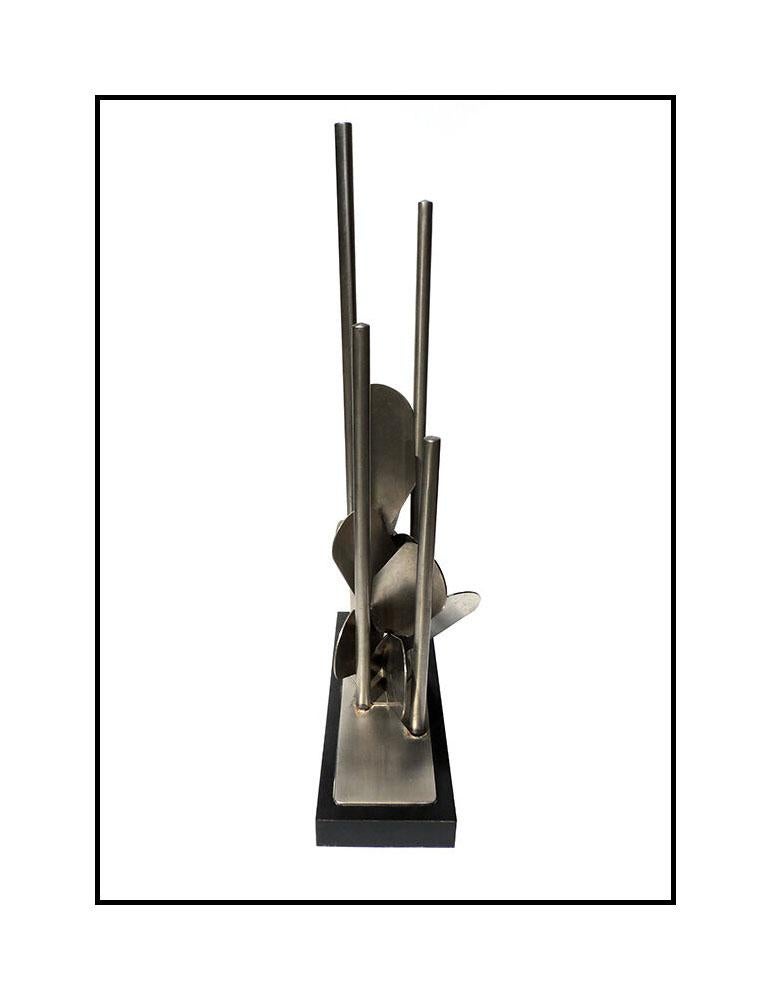 Essie Pinsker Authentic & Original Stainless Steel Sculpture, listed with the Submit Best Offer option

Accepting Offers Now:  Here we have something that is very rare to find, an original Full Round Steel Sculpture by Essie Pinsker titled 