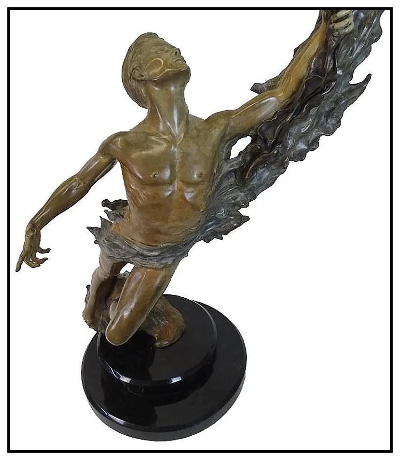 Howard Jason Large Bronze Sculpture Beloved Signed Female Male Figurative Art For Sale 1