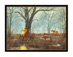 Gerry Metz Original Oil Painting On Board Signed Western Cowboy Horse Artwork