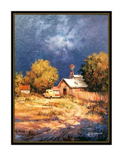 Jack Jordan Original Oil Painting on Canvas Signed Landscape Western Artwork SBO