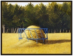 James Bonner Rare Original Watercolor Painting Signed New England Landscape Art