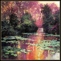 James Coleman Giclee On Canvas Signed Modern Landscape Artwork